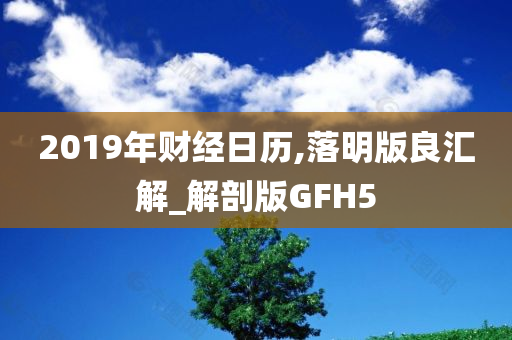 2019年财经日历,落明版良汇解_解剖版GFH5