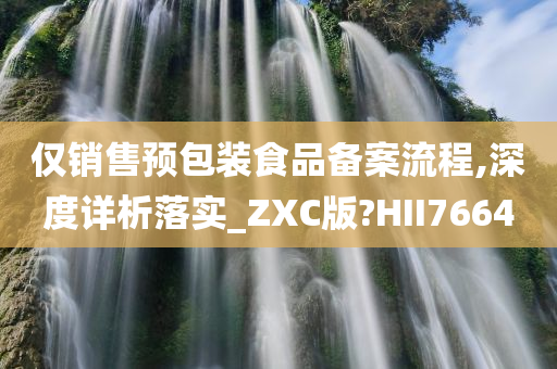 仅销售预包装食品备案流程,深度详析落实_ZXC版?HII7664