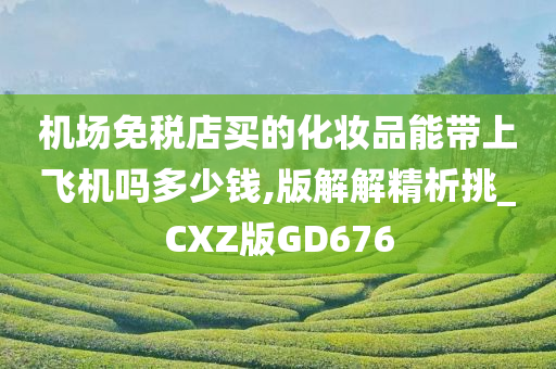 机场免税店买的化妆品能带上飞机吗多少钱,版解解精析挑_CXZ版GD676