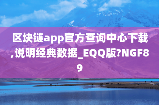 区块链app官方查询中心下载,说明经典数据_EQQ版?NGF89