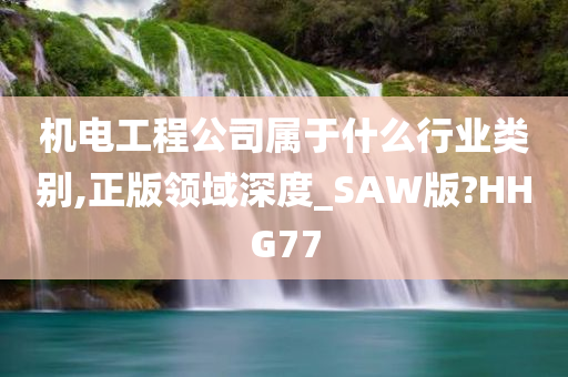 机电工程公司属于什么行业类别,正版领域深度_SAW版?HHG77