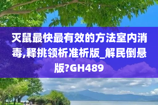 灭鼠最快最有效的方法室内消毒,释挑领析准析版_解民倒悬版?GH489