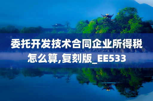 委托开发技术合同企业所得税怎么算,复刻版_EE533