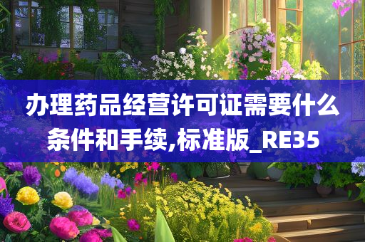 办理药品经营许可证需要什么条件和手续,标准版_RE35