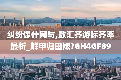 纠纷像什网与,数汇齐游标齐率最析_解甲归田版?GH4GF89