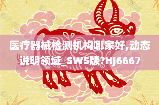 医疗器械检测机构哪家好,动态说明领域_SWS版?HJ6667