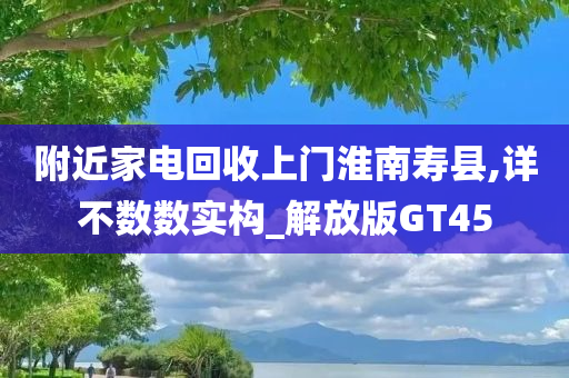 附近家电回收上门淮南寿县,详不数数实构_解放版GT45