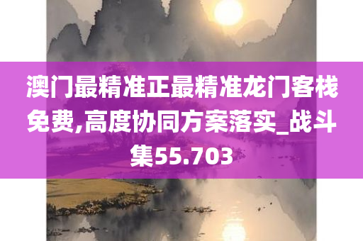 澳门最精准正最精准龙门客栈免费,高度协同方案落实_战斗集55.703