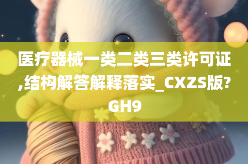 医疗器械一类二类三类许可证,结构解答解释落实_CXZS版?GH9