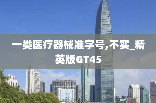 一类医疗器械准字号,不实_精英版GT45