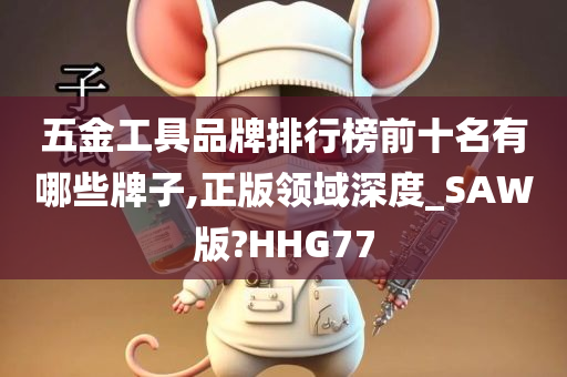 五金工具品牌排行榜前十名有哪些牌子,正版领域深度_SAW版?HHG77