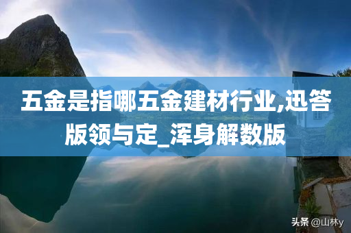 五金是指哪五金建材行业,迅答版领与定_浑身解数版