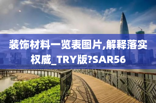 装饰材料一览表图片,解释落实权威_TRY版?SAR56