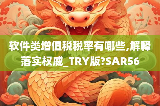 软件类增值税税率有哪些,解释落实权威_TRY版?SAR56