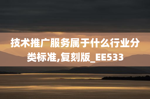 技术推广服务属于什么行业分类标准,复刻版_EE533