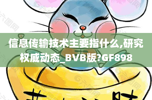 信息传输技术主要指什么,研究权威动态_BVB版?GF898