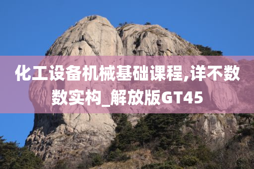 化工设备机械基础课程,详不数数实构_解放版GT45