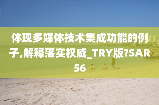 体现多媒体技术集成功能的例子,解释落实权威_TRY版?SAR56