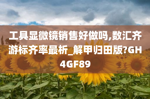 工具显微镜销售好做吗,数汇齐游标齐率最析_解甲归田版?GH4GF89