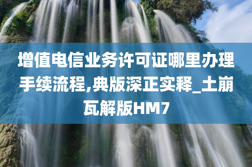 增值电信业务许可证哪里办理手续流程,典版深正实释_土崩瓦解版HM7