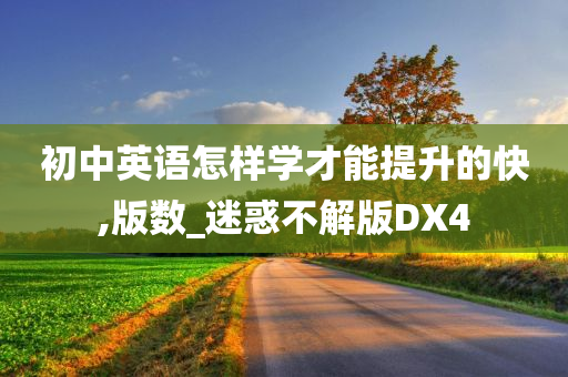 初中英语怎样学才能提升的快,版数_迷惑不解版DX4