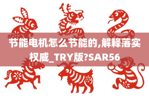 节能电机怎么节能的,解释落实权威_TRY版?SAR56