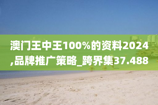 澳门王中王100%的资料2024,品牌推广策略_跨界集37.488