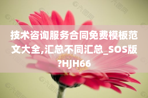 技术咨询服务合同免费模板范文大全,汇总不同汇总_SOS版?HJH66