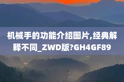 机械手的功能介绍图片,经典解释不同_ZWD版?GH4GF89