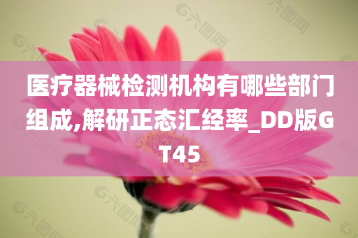 医疗器械检测机构有哪些部门组成,解研正态汇经率_DD版GT45