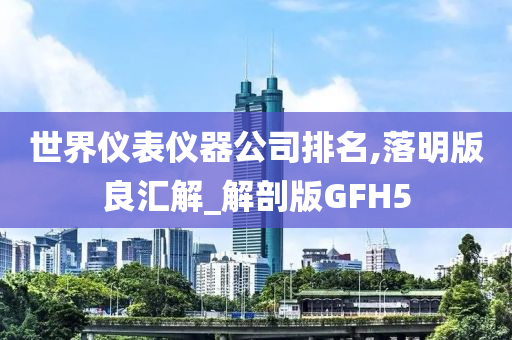 世界仪表仪器公司排名,落明版良汇解_解剖版GFH5