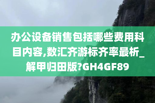 办公设备销售包括哪些费用科目内容,数汇齐游标齐率最析_解甲归田版?GH4GF89