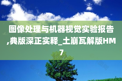 图像处理与机器视觉实验报告,典版深正实释_土崩瓦解版HM7