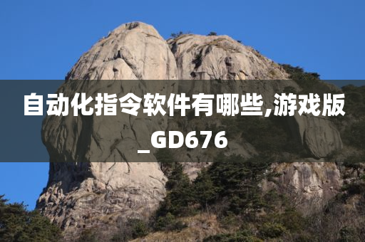 自动化指令软件有哪些,游戏版_GD676