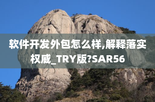 软件开发外包怎么样,解释落实权威_TRY版?SAR56