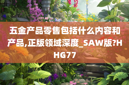 五金产品零售包括什么内容和产品,正版领域深度_SAW版?HHG77