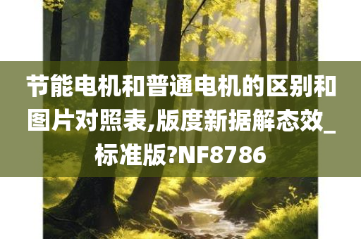 节能电机和普通电机的区别和图片对照表,版度新据解态效_标准版?NF8786