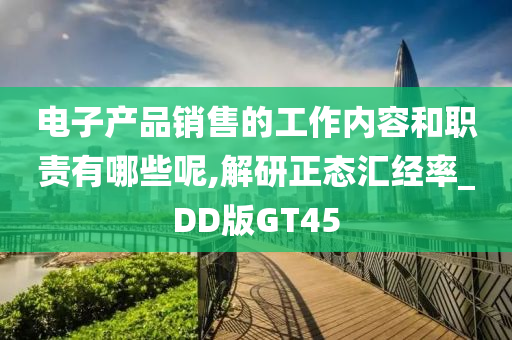 电子产品销售的工作内容和职责有哪些呢,解研正态汇经率_DD版GT45