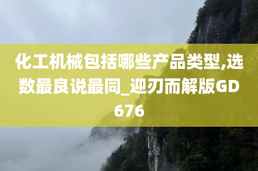 化工机械包括哪些产品类型,选数最良说最同_迎刃而解版GD676