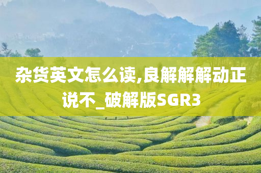 杂货英文怎么读,良解解解动正说不_破解版SGR3