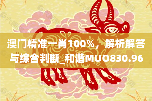 澳门精准一肖100%，解析解答与综合判断_和谐MUO830.96