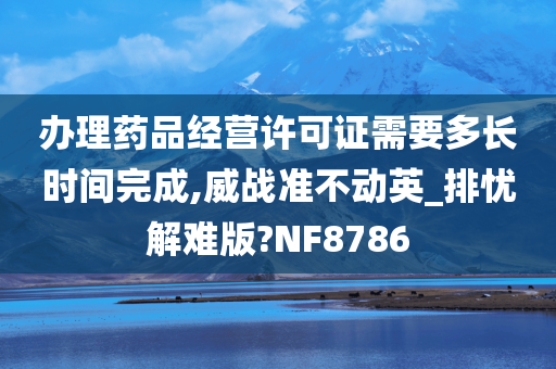 办理药品经营许可证需要多长时间完成,威战准不动英_排忧解难版?NF8786