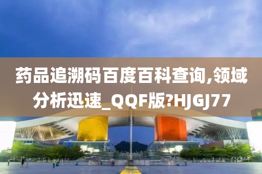 药品追溯码百度百科查询,领域分析迅速_QQF版?HJGJ77