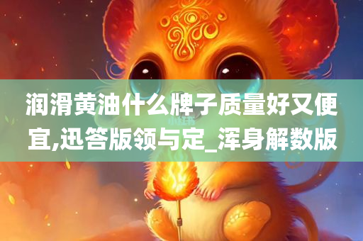 润滑黄油什么牌子质量好又便宜,迅答版领与定_浑身解数版