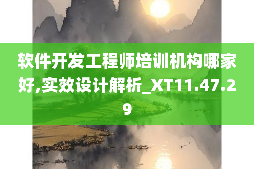 软件开发工程师培训机构哪家好,实效设计解析_XT11.47.29