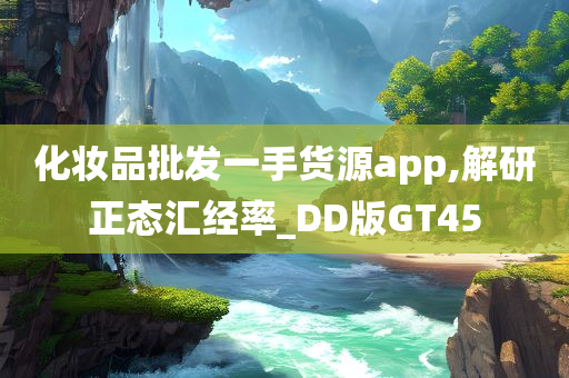 化妆品批发一手货源app,解研正态汇经率_DD版GT45