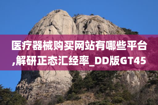 医疗器械购买网站有哪些平台,解研正态汇经率_DD版GT45