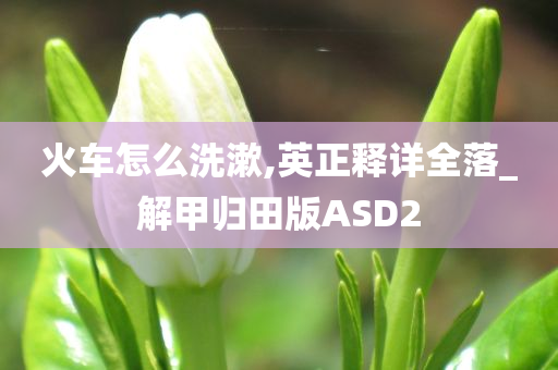 火车怎么洗漱,英正释详全落_解甲归田版ASD2