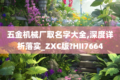 五金机械厂取名字大全,深度详析落实_ZXC版?HII7664