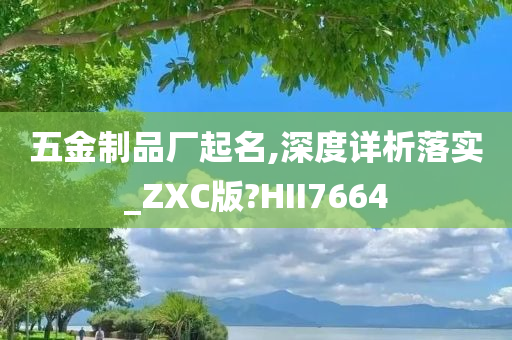 五金制品厂起名,深度详析落实_ZXC版?HII7664